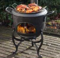 Globe Fire Balkon Terassenofen Volcano