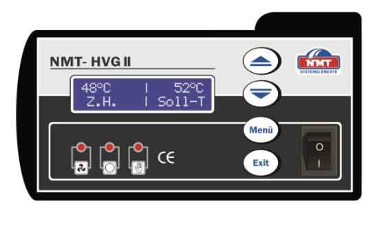 NMT Holzvergaser Kessel Scheitholz Heizkessel HVG II 2 20 erfllt BImSchV 2 Stufe Ansicht Steuerung