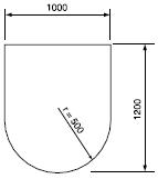 Rundbogen-Funkenschutzplatte