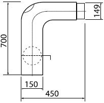 Winkelbogen 90