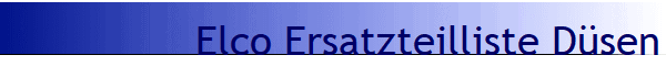 Elco Ersatzteilliste Dsen