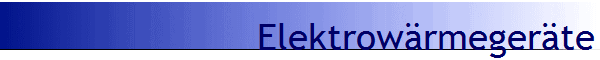 Elektrow�rmeger�te