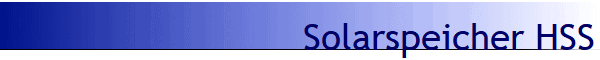 Solarspeicher HSS