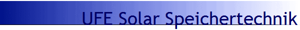 UFE Solar Speichertechnik