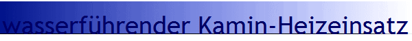 wasserf�hrender Kamin-Heizeinsatz